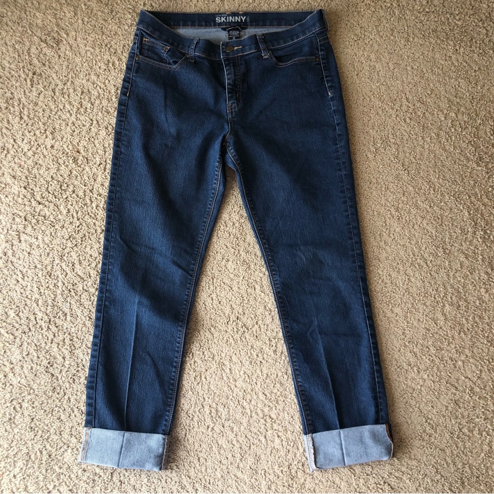New York Company skinny leg tall jeans. Low rise